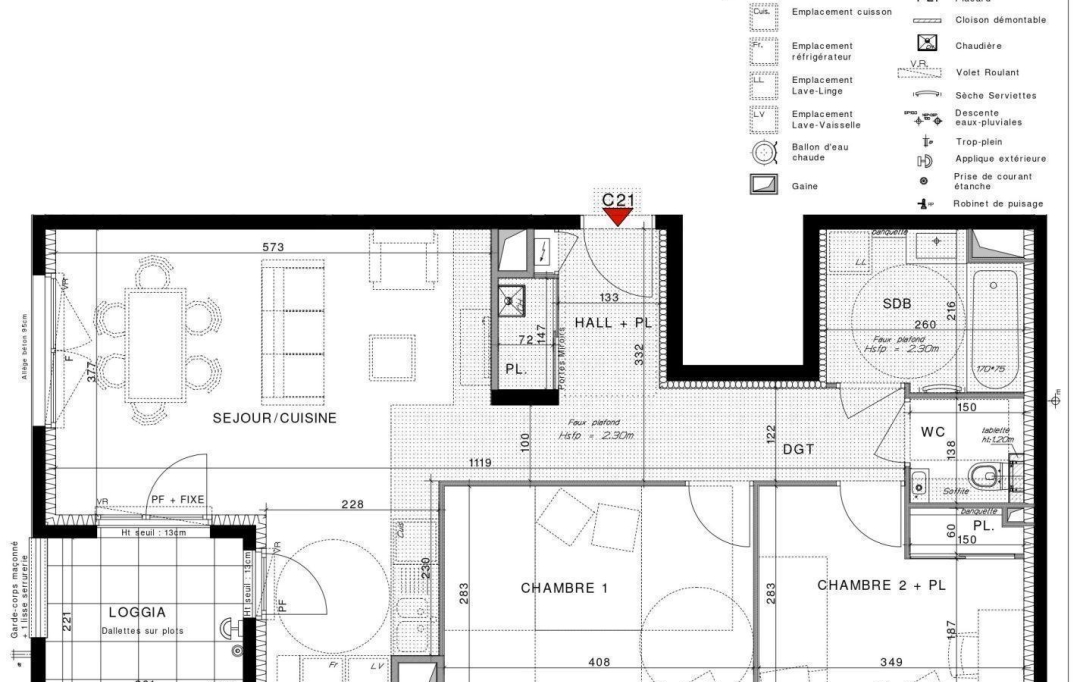 Annonces GENAS : Appartement | CHASSIEU (69680) | 65 m2 | 305 000 € 
