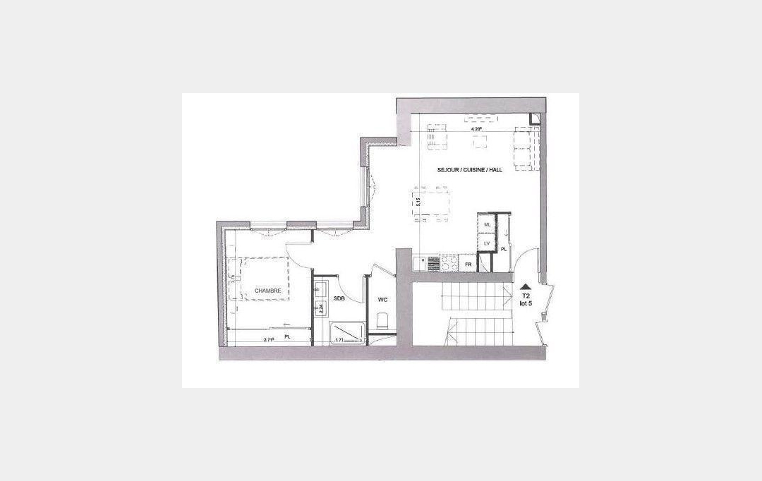 Annonces GENAS : Appartement | LYON (69005) | 45 m2 | 273 000 € 