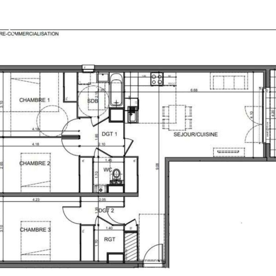  Annonces GENAS : Apartment | BOURGOIN-JALLIEU (38300) | 90 m2 | 249 000 € 